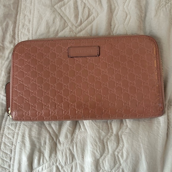 Gucci Handbags - Pink Gucci Microguccissima GG Leather Wallet
